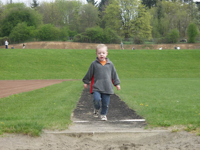 cody doing the longjump